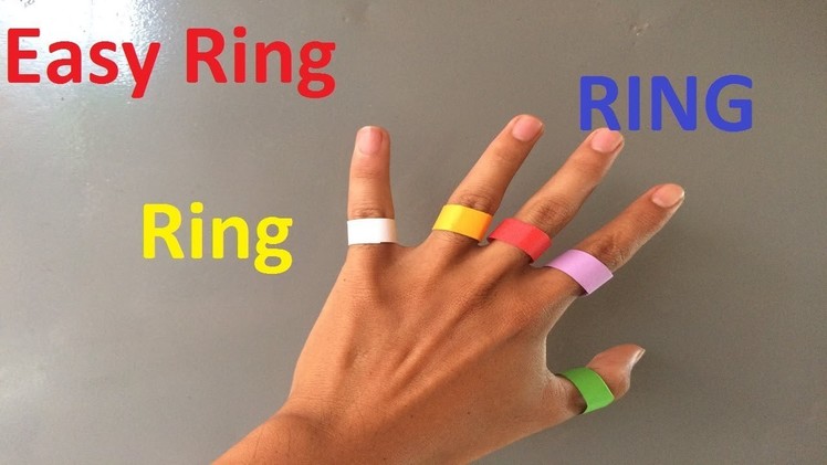 How to make a paper easy ring | ring for beginners  by Handmade | Origami Ring Tutorial