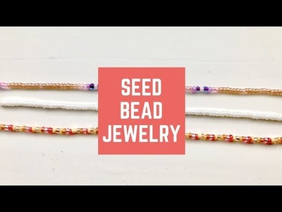 HOW TO MAKE DIY SUPER CUTE POPULAR SEED BEADED SINGLE CHAIN NECKLACE.CHOKER VINTAGE BEADED 2018