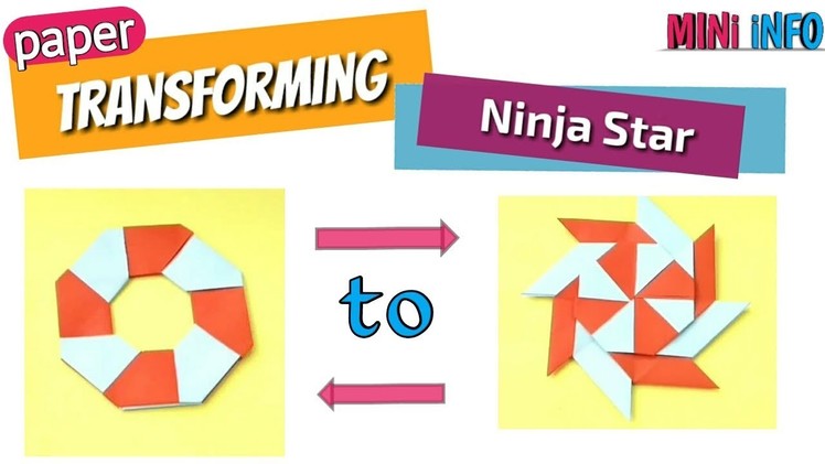 How to make paper transforming Ninja Star
