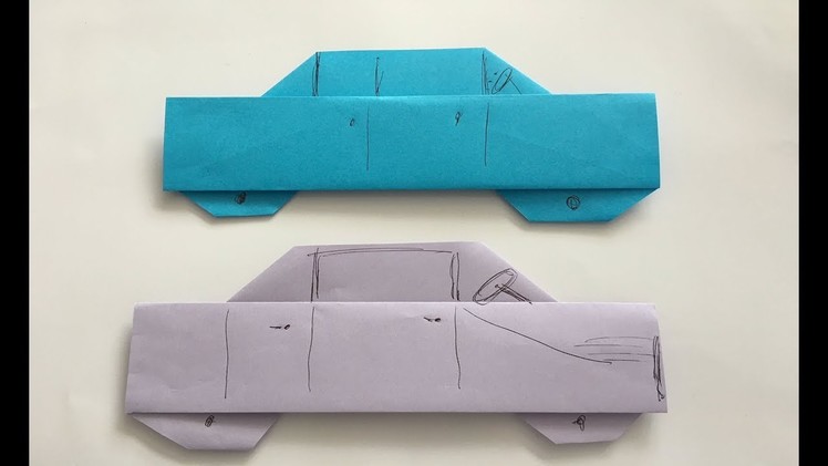 Origami car easy for kids - Make a Paper  Motor Car under 30 seconds !