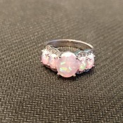 Pink Opal Costume Ring