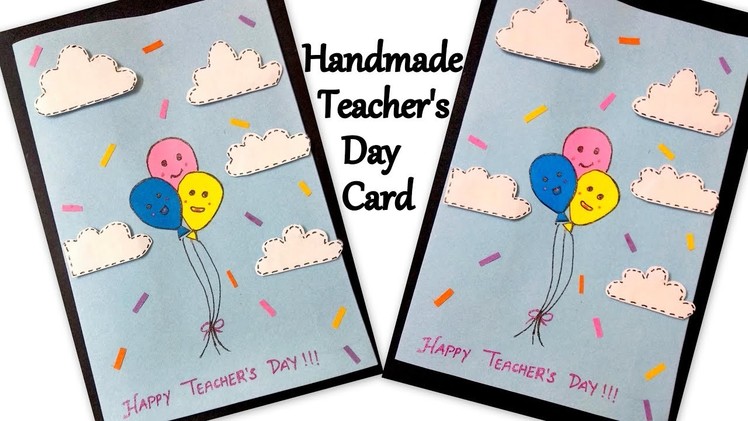 Quick & Easy Teacher's Day card. Handmade Teacher's Day Card