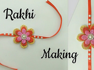 #Rakhi Easy Rakhi Design.Glitter Rakhi.Handmade Rakhi for Kids.Rakhi Designs for Competition
