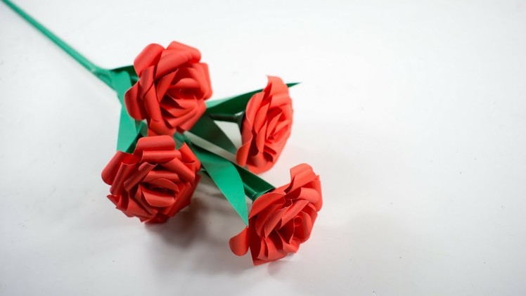Roses - Paper Rose Stick - Paper Flower - Handmade ????