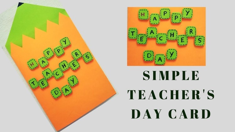 Simple Card for Teacher's Day | Handmade Card 7 | Craft it Right