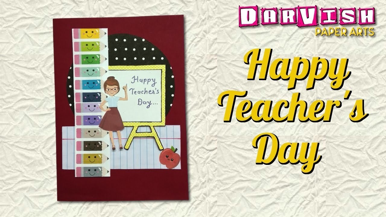 Teacher's Day Card | Handmade Teachers Day Card Making Idea