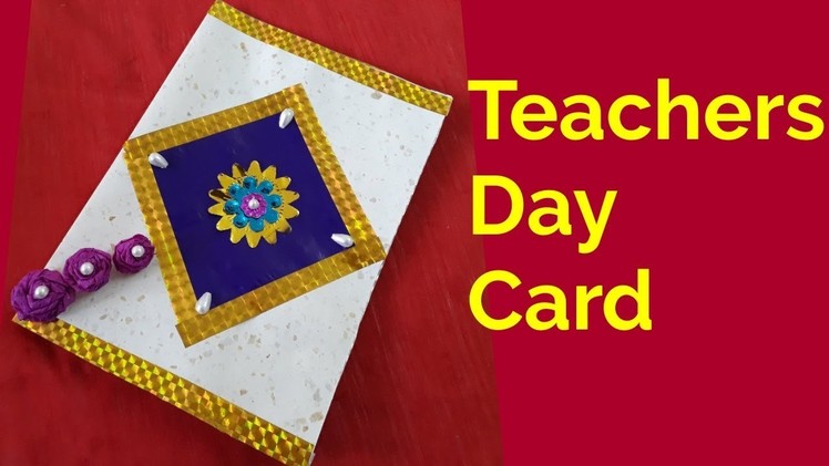 Teachers Day Greeting Card | Teachers Day Handmade Greeting Card | Teachers Day Simple Card