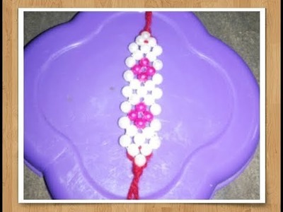 Trendy Pearl rakhi making.diy rakhi with beads. krishna arts