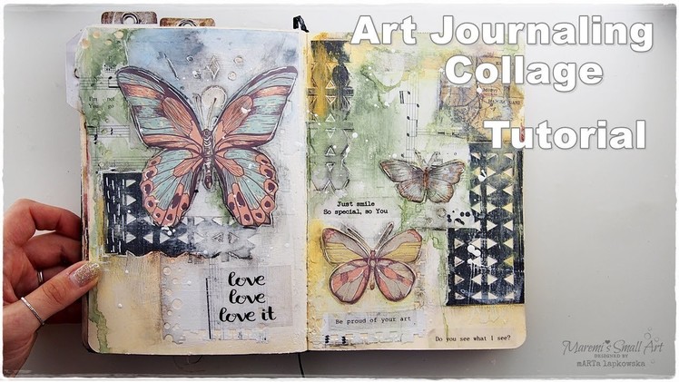 Art Journaling Chit Chat & Collage Tutorial ♡ Maremi's Small Art ♡