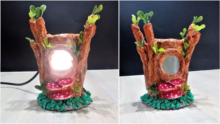 DIY a Fairy tree lamp using jar