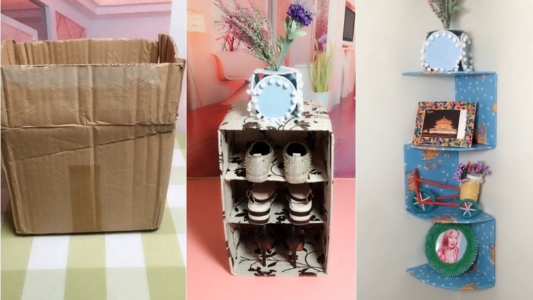DIY Best Out Of Waste. Old Cardboard Box : 12 Ideas To Reuse Old Cardboard Box