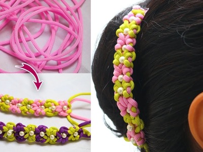 DIY. Best out of waste\ unique macrame hair accessory  #Malinicreation