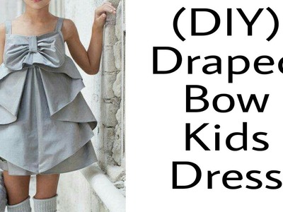 (DIY) Draped Bow Kids Dress