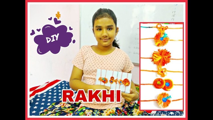 DIY- Easy and Quick Rakhi designs- सिर्फ मौली से बनाएं शानदार राखियां- even kids can make them