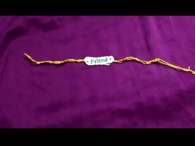 DIY Friendship band making at home in just 3 mins.very simple process with zero cost