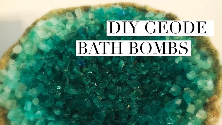 DIY Geode Bath Bombs