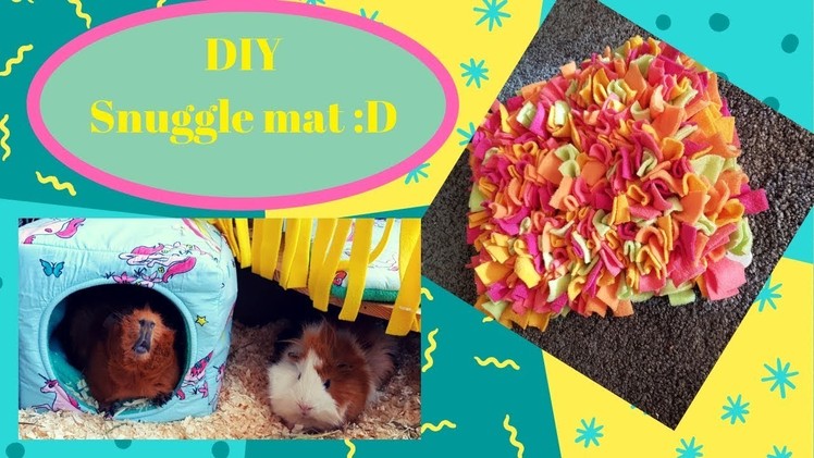 DIY guinea pig toy snuggle mat!