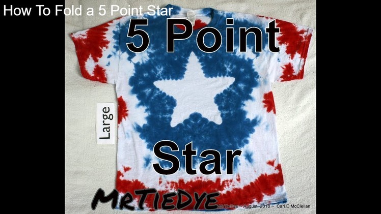DIY How to Tie Dye a 5 Pointed Star