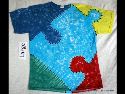 DIY How to Tie Dye a Puzzle Piece Tee