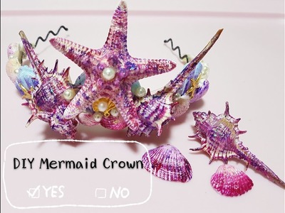 ????‍♀️DIY Mermaid Crown with Essence the Gel Nail Polish!