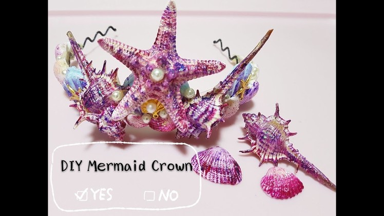 ????‍♀️DIY Mermaid Crown with Essence the Gel Nail Polish!