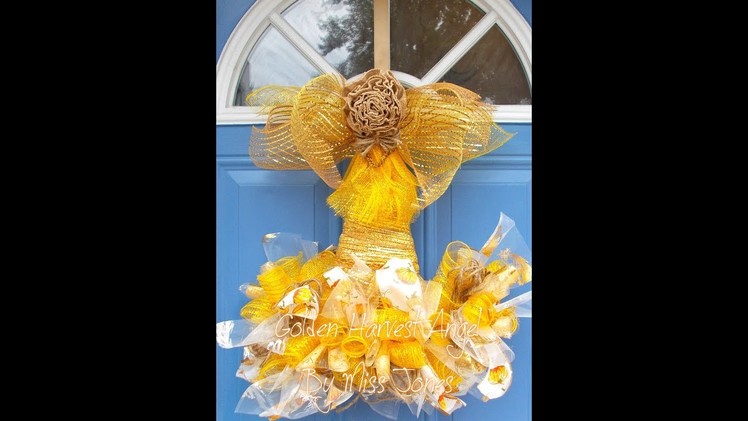 #diy (New Ideas) Dollar Tree Witch Hat Form Into My 'Golden Harvest Angel' Kitchen Decor For 2018