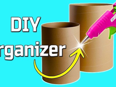 DIY Organizer with cardboard tubes - Ecobrisa DIY