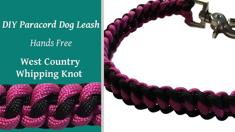 DIY Paracord Dog Tab Leash   West Country Whipping Knot