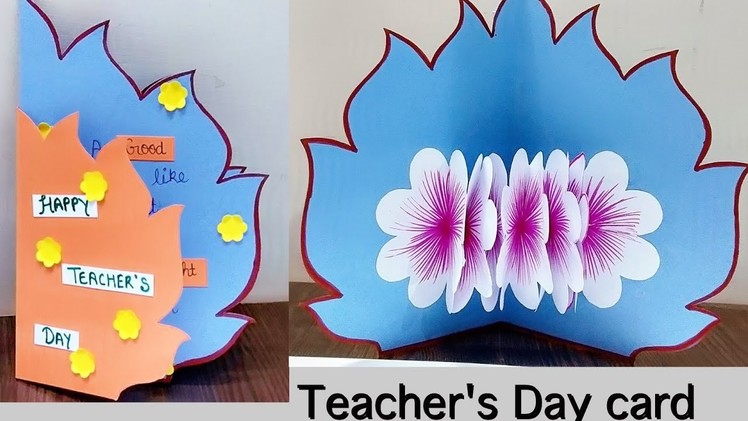 DIY Teacher's Day Card Idea | Pop up card for teacher | How to make card for Teacher easy tutorial