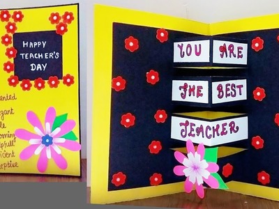 DIY Teacher's Day pop up Card | How To make card for Teacher's Day | Making Card for Teacher