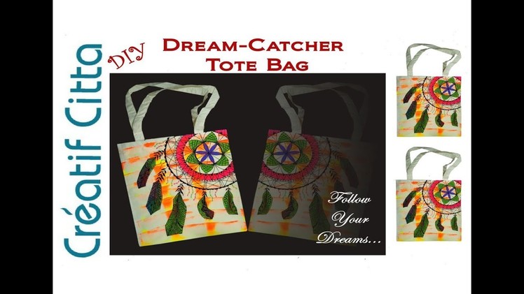 DIY Tote Bag- Dream Catcher- Painting