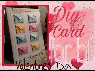 DIY Valentine's day secret message card || Diy card for bf.gf. Diy card