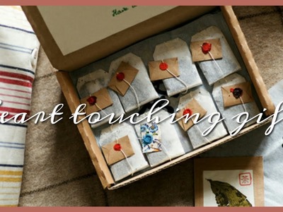 DIY vintage , heart touching gift | tea bags + letters