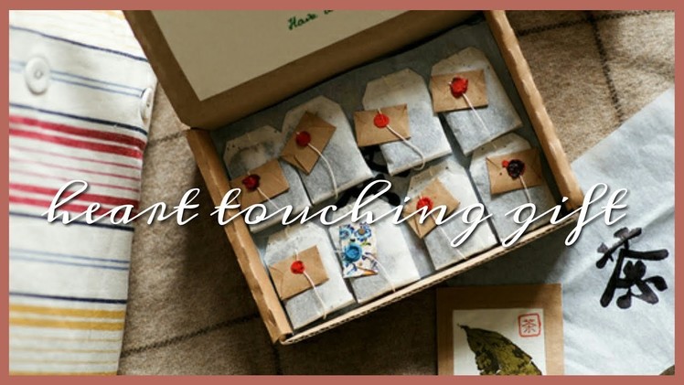 DIY vintage , heart touching gift | tea bags + letters
