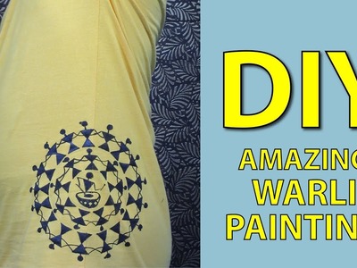 DIY  Warli Painting on T-shirt