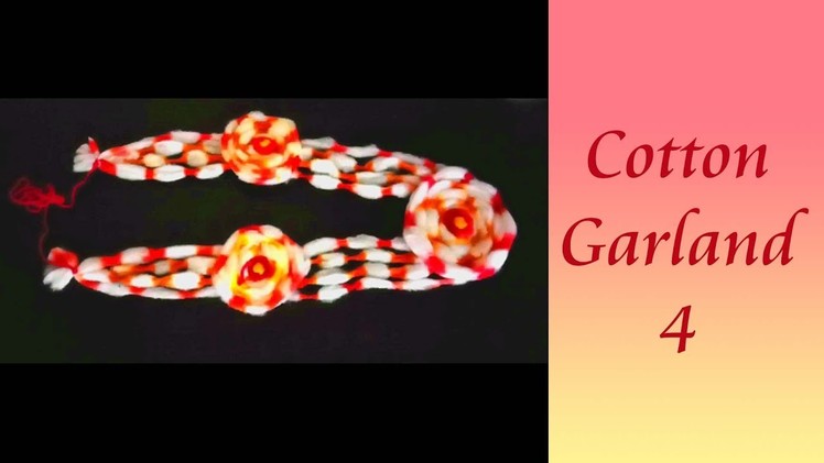 DIY White Cotton Gajvastra Kanthi For Ganesha # IV - 2018