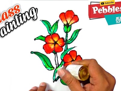 GLASS PAINTING CLASSES -1 | GLASS PAINTING MATERIALS | Glass painting Tutorial in Tamil
