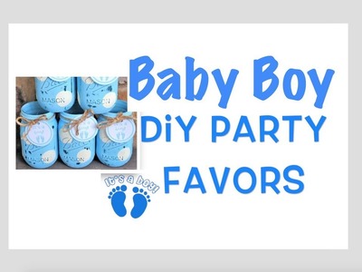 GREAT DIY Baby boy shower favor ideas