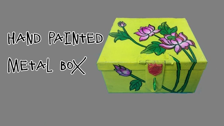 Hand Painted Metal Box |Easy DIY|Creative Pinky