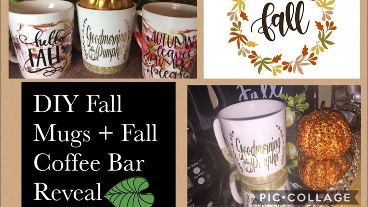 ????How To DIY Beautiful Fall Mugs + Fall Coffee Bar Reveal and Surprise! ????