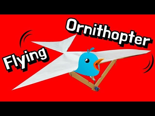 ✔ How to make a Ornithopter - DIY Rubber Band