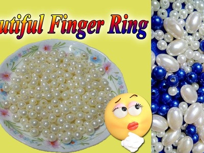 How to make a Pearl Beaded Ring At Home | Jewellery Making | Diy | DiyArtiePie