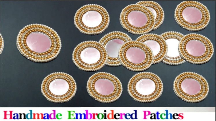 How to Make Designer embroidered Patch work at Home | DIY Designer Saree.Blouse Patch Making part 3