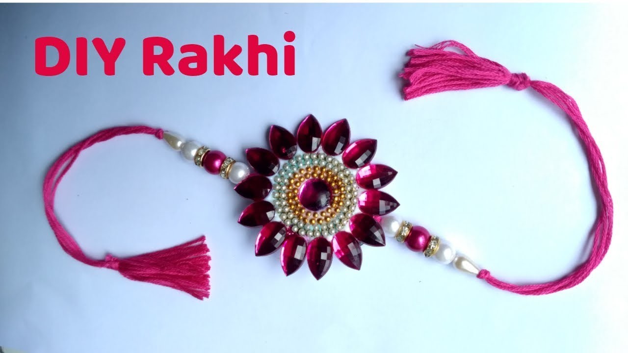 How To Make Rakhi At Home. DIY RAkhi Making Ideas At Home.