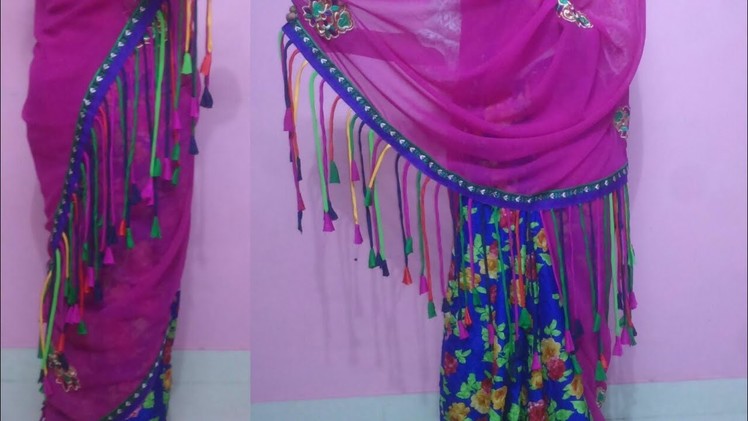 How to make saree pallu at home| easy designer saree pallu tutorial step by step