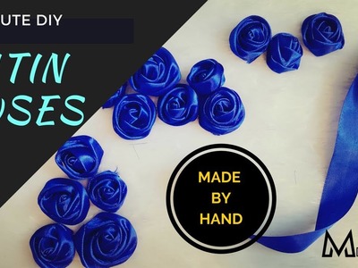 How to make Satin rose  | 5 minute DIY  | DIY satin ribbon flowers