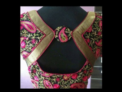 Latest back design blouse Stylish blouse design (Diy jewelry) 2018