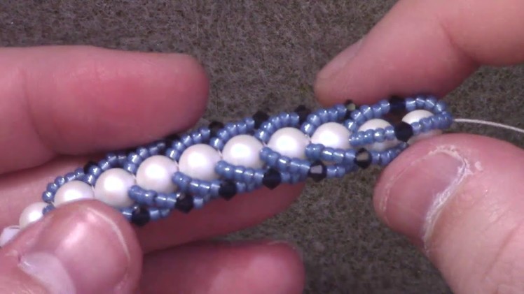 Learn the Basics of the Flat Spiral Stitch - A Beginner Beading Tutorial by Aura Crystals
