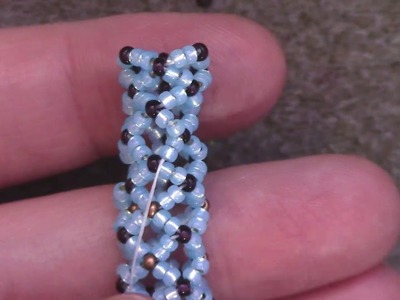 Learn the Basics of the Openwork Netted Rope Stitch - A Beading Tutorial by Aura Crystals