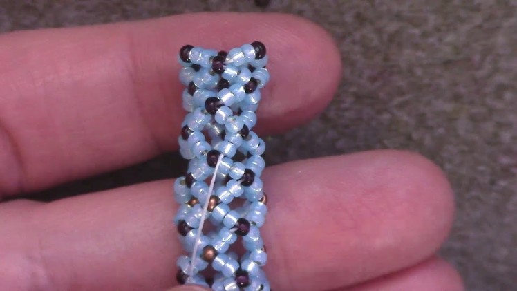 Learn the Basics of the Openwork Netted Rope Stitch - A Beading Tutorial by Aura Crystals